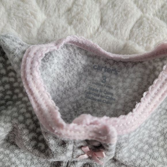 Baby blanket sleepers 3 months footies reindeer bears zebra - Picture 4 of 8